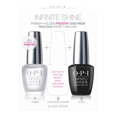 Infinite Shine Pack Duo Primer + Gloss - Coffret vernis à ongles longue durée, OPI