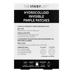 Hydrocolloid Invisible Pimple Patches - Patches anti-boutons, THE INKEY LIST