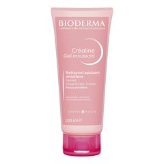 Créaline Gel Moussant - Nettoyant visage doux peaux sensibles à intolérantes, BIODERMA