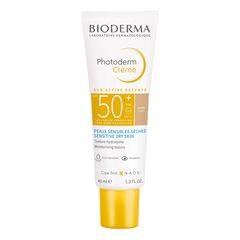 Photoderm Crème Teintée - Crème solaire visage peaux sensibles sèches SPF50+, BIODERMA