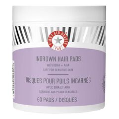 Ingrown Hair Pads - Disques compostables pour poils incarnés x60, FIRST AID BEAUTY