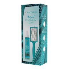 Duo Démêlant -  Coffret avec Soin-Sans-Rinçage et Brosse à Cheveux , MOROCCANOIL