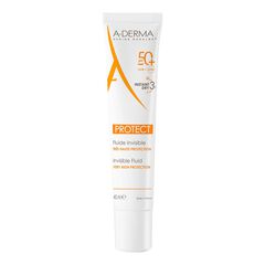 Protect - Fluide solaire visage invisible SPF50+, A-DERMA