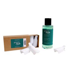 Kit Pinces et Dissolvant Green Flash -  Kit de retrait vernis, MANUCURIST