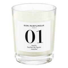 Basilic, Feuilles De Figuier, Menthe - Bougie parfumée, BON PARFUMEUR